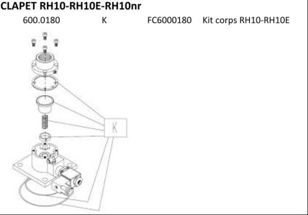 KIT CORPS RH10 RH10E RH10NR